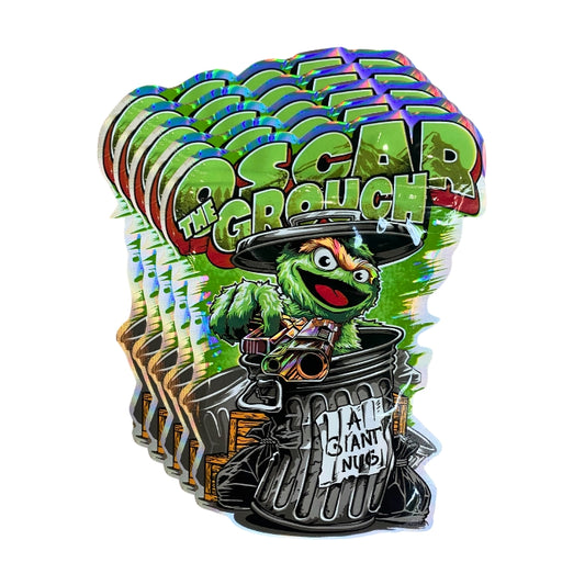 Oscar the Grouch Mylar Bags - Set of 50