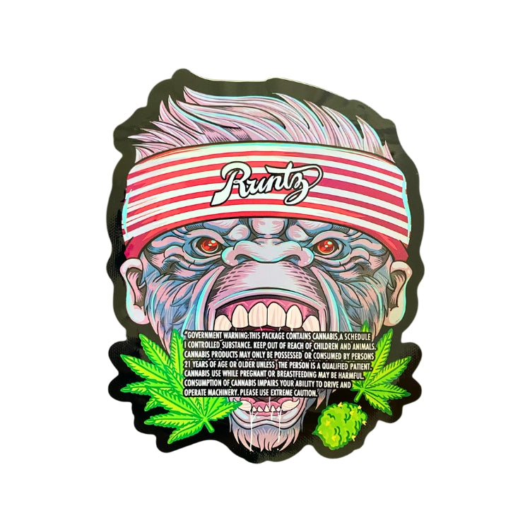 Red Eye Monkey Mylar Bags - Set of 50