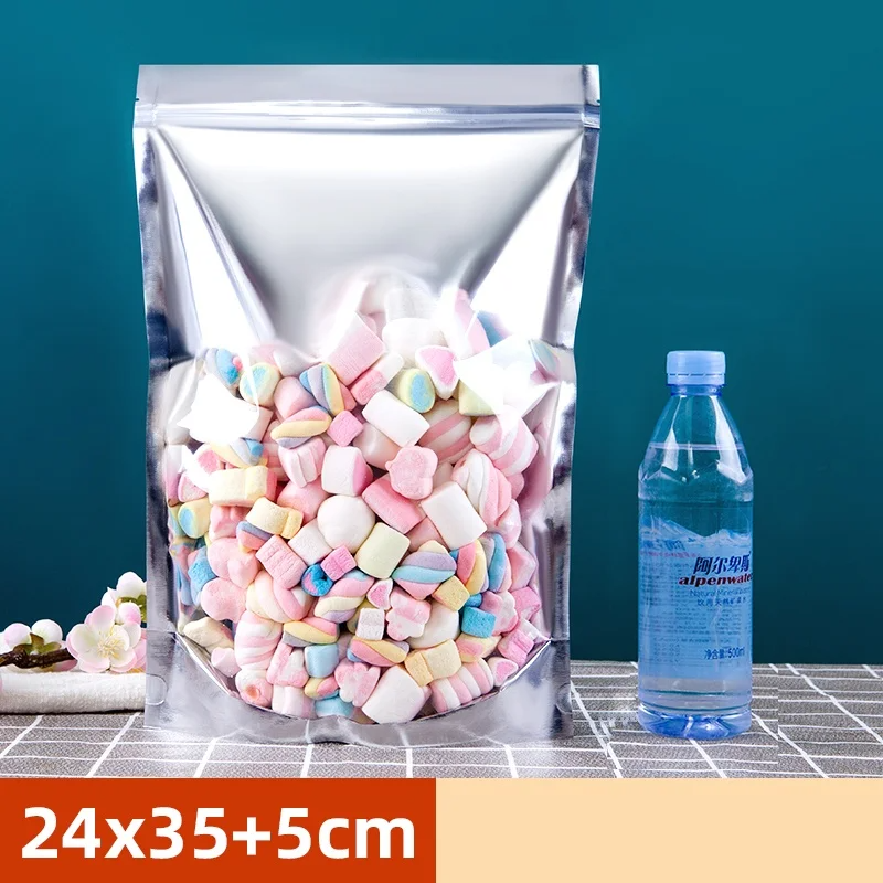 Aluminium Foil Ziplock Stand Up Pouches – Sets of 50 – Various Sizes Available