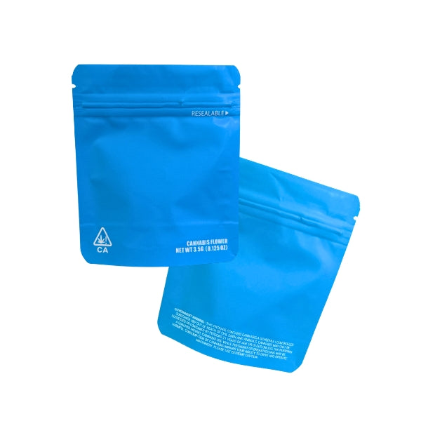 Blue Mylar Bags - Set of 50
