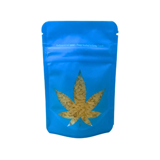 Blue Child Proof Seal Mylar Bags (3 gram pouch) - Set of 50