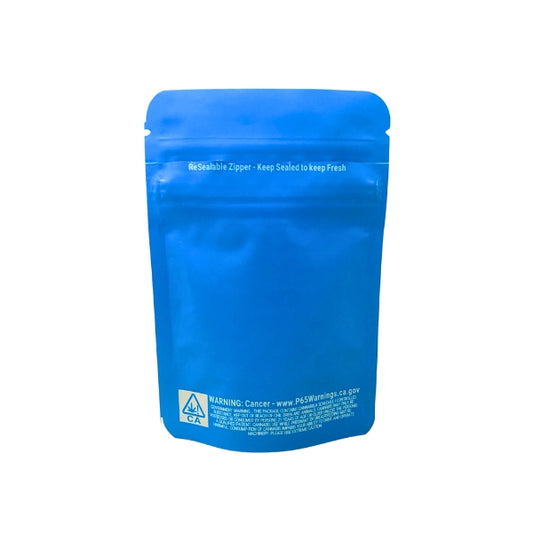Blue Child Proof Seal Mylar Bags (3 gram pouch) - Set of 50