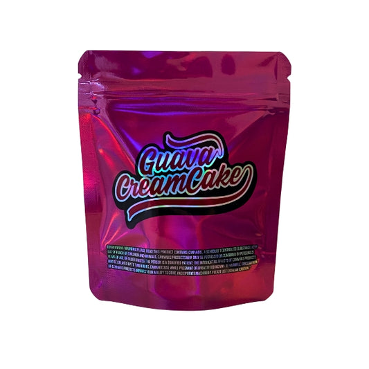 Guava Cream Cake Mylar Bags - Set of 50