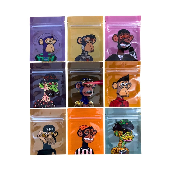 Monkey Set Mylar Bags