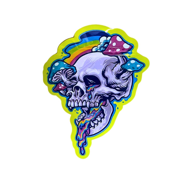 Shroom Skull Mylar Bags