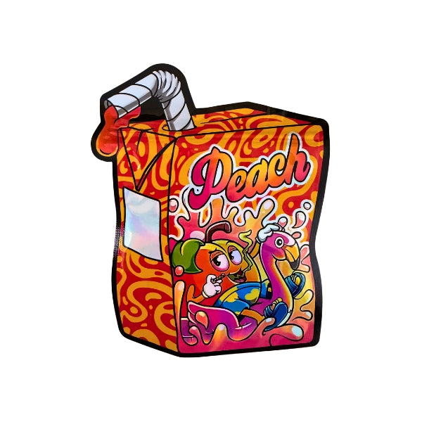 Peach Juice Mylar Bags - Set of 50