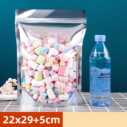 Aluminium Foil Ziplock Stand Up Pouches – Sets of 50 – Various Sizes Available