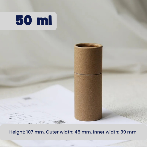 Kraft Paper Tube Containers (5ml–100ml) | Cosmetic & Packaging Tubes