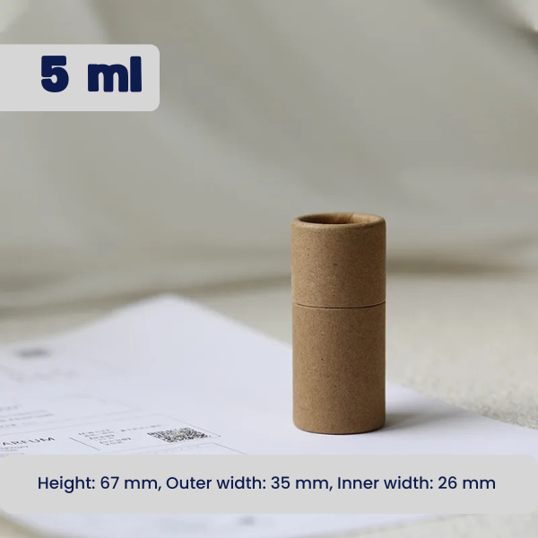 Kraft Paper Tube Containers (5ml–100ml) | Cosmetic & Packaging Tubes
