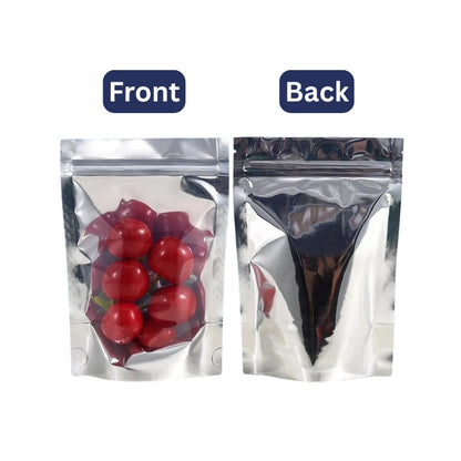 Aluminium Foil Ziplock Stand Up Pouches – Sets of 50 – Various Sizes Available