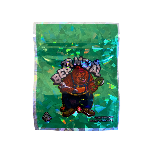 Bear Metal 1 gram Mylar Bags - Set of 60