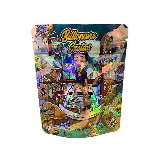 Billionaire Exotics Mylar Bags - Set of 50