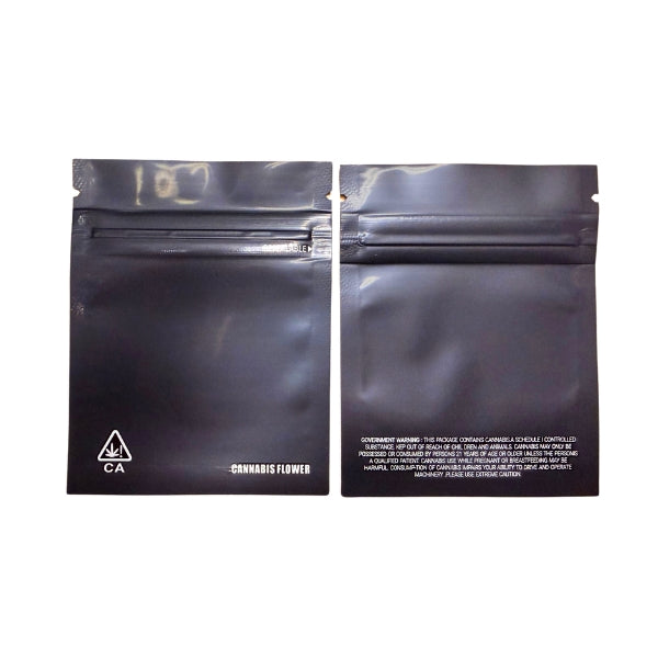 Black 1 gram Mylar Bags - Set of 50