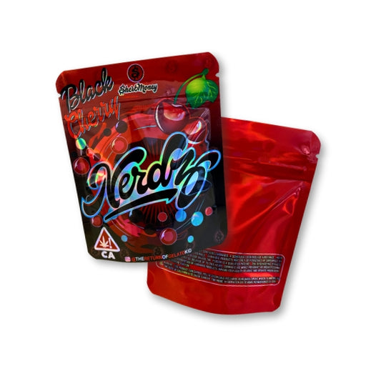 Black Cherry Nerdz Mylar Bags