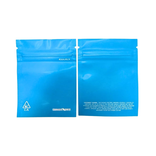 Blue 1 gram Mylar Bags