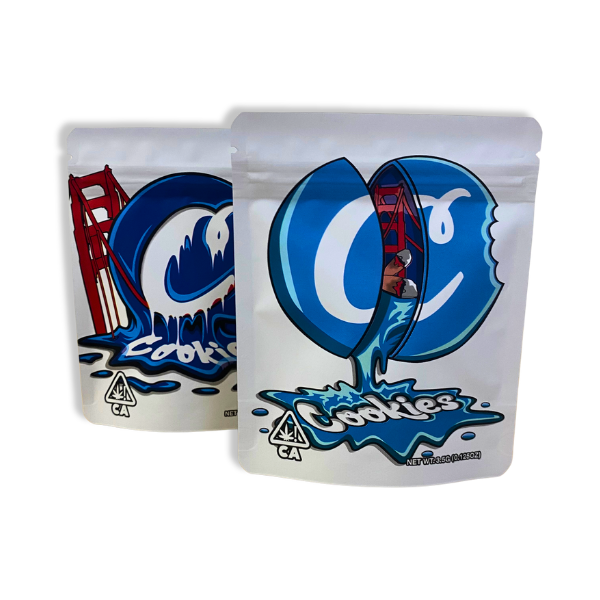 Blue Duo Mylar Bags - Set of 50