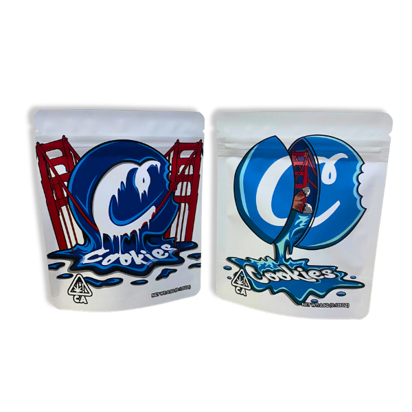 Blue Duo Mylar Bags - Set of 50