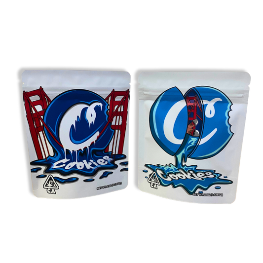 Blue Duo Mylar Bags - Set of 50