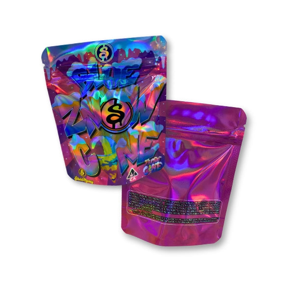 Blue Snow Cone Mylar Bags