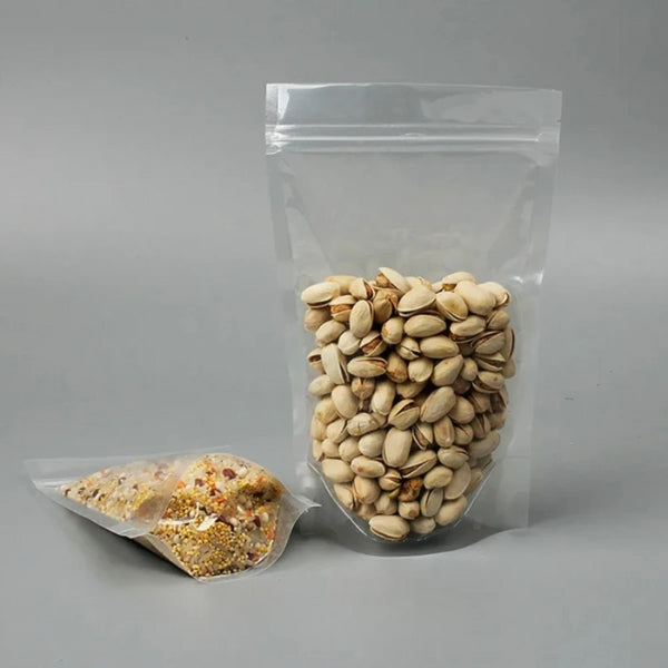 Clear Plastic Stand Up Pouches – Sets of 50