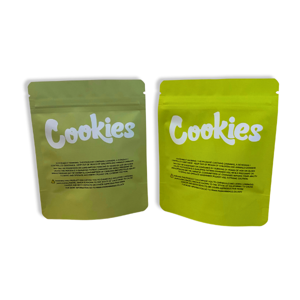 Green Duo Mylar Bags - Set of 50