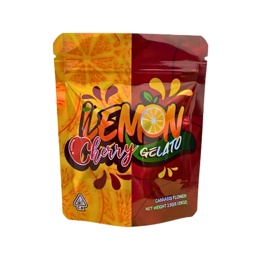 Lemon Cherry Gelato Mylar Bags - Set of 50