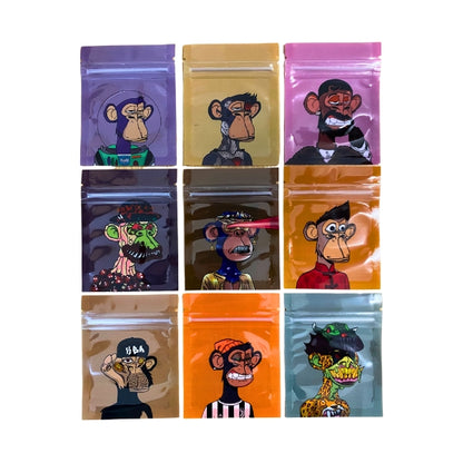 Monkey Set Mylar Bags