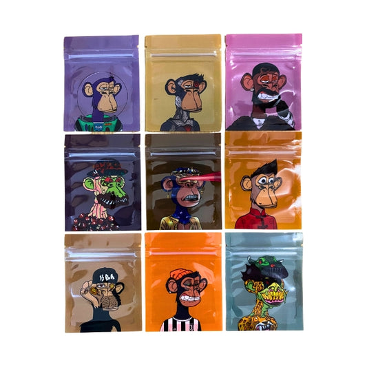 Monkey Set Mylar Bags