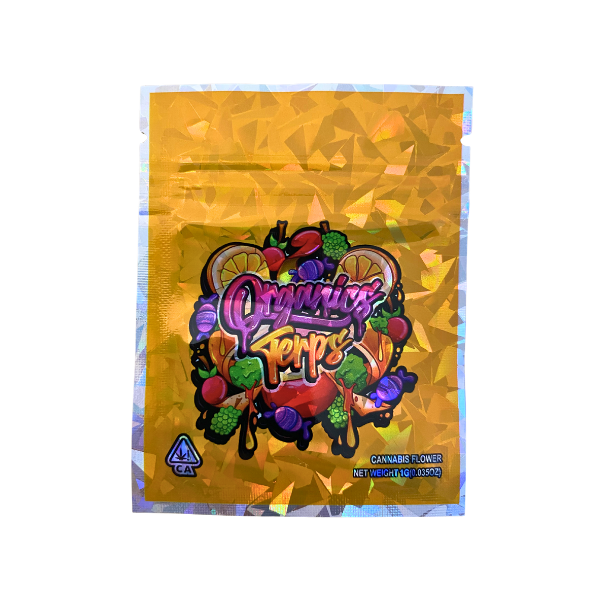 Organic Terps 1 gram mylar bags - Set of 60