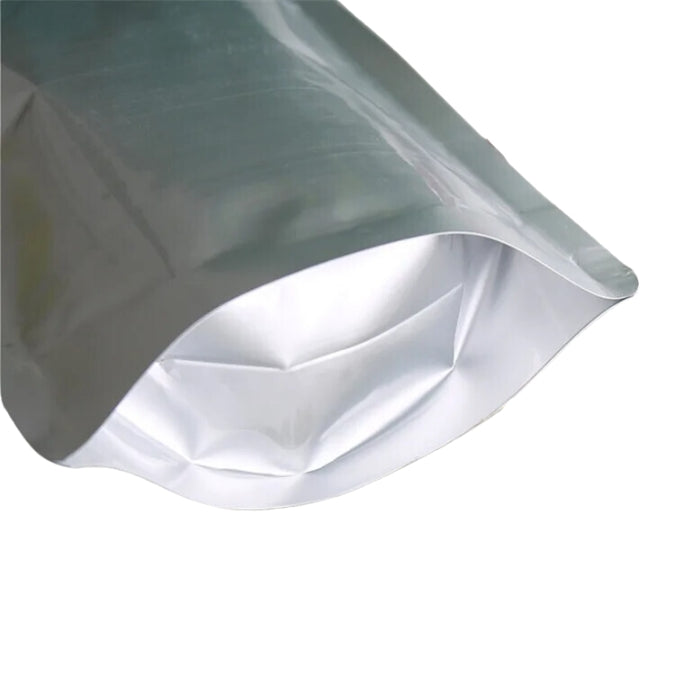 Silver Stand Up Pouches – Sets of 50 – Various Sizes – PICK A POUCH ...