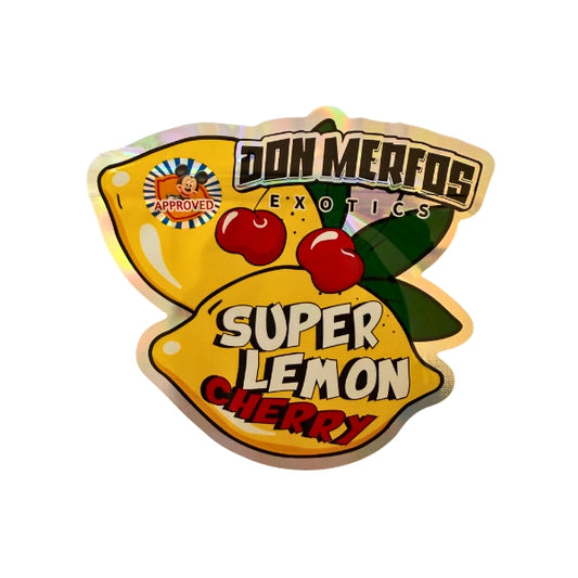 Super Lemon Cherry Mylar Bags - Set of 50